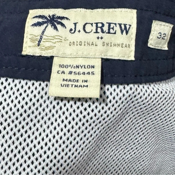 J Crew Original swim trunks mesh lined white stripe US  32 classic trendy comfy - Picture 3 of 3